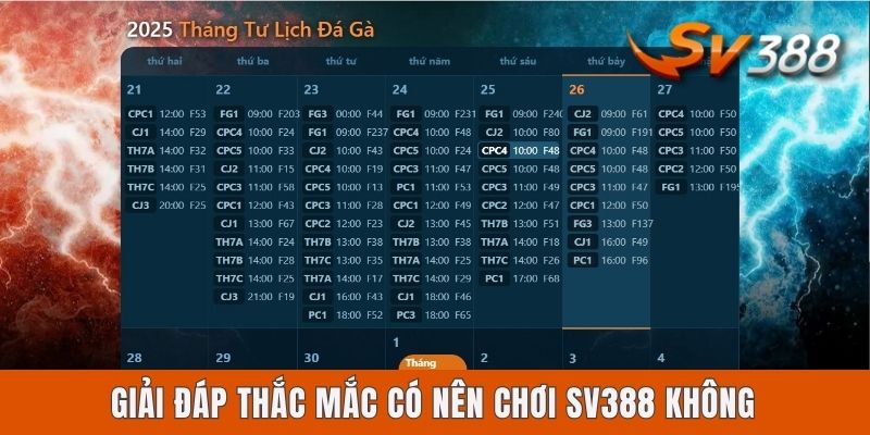 Giải đáp thắc mắc có nên chơi Sv388 không